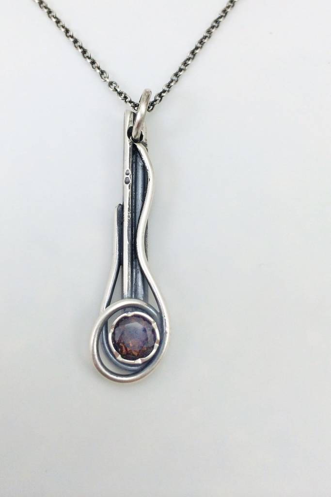 Small Smokey Quartz Flow Pendant
