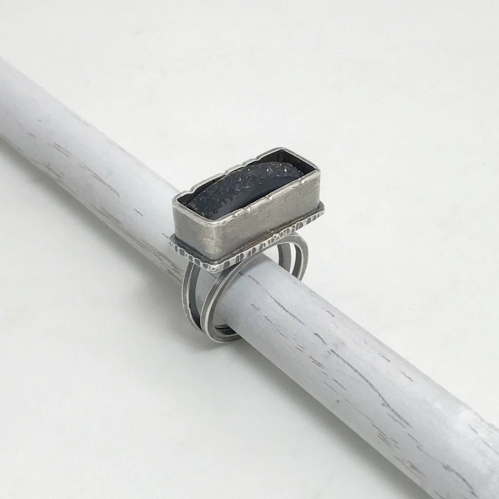 Creative Black Tie Box Ring