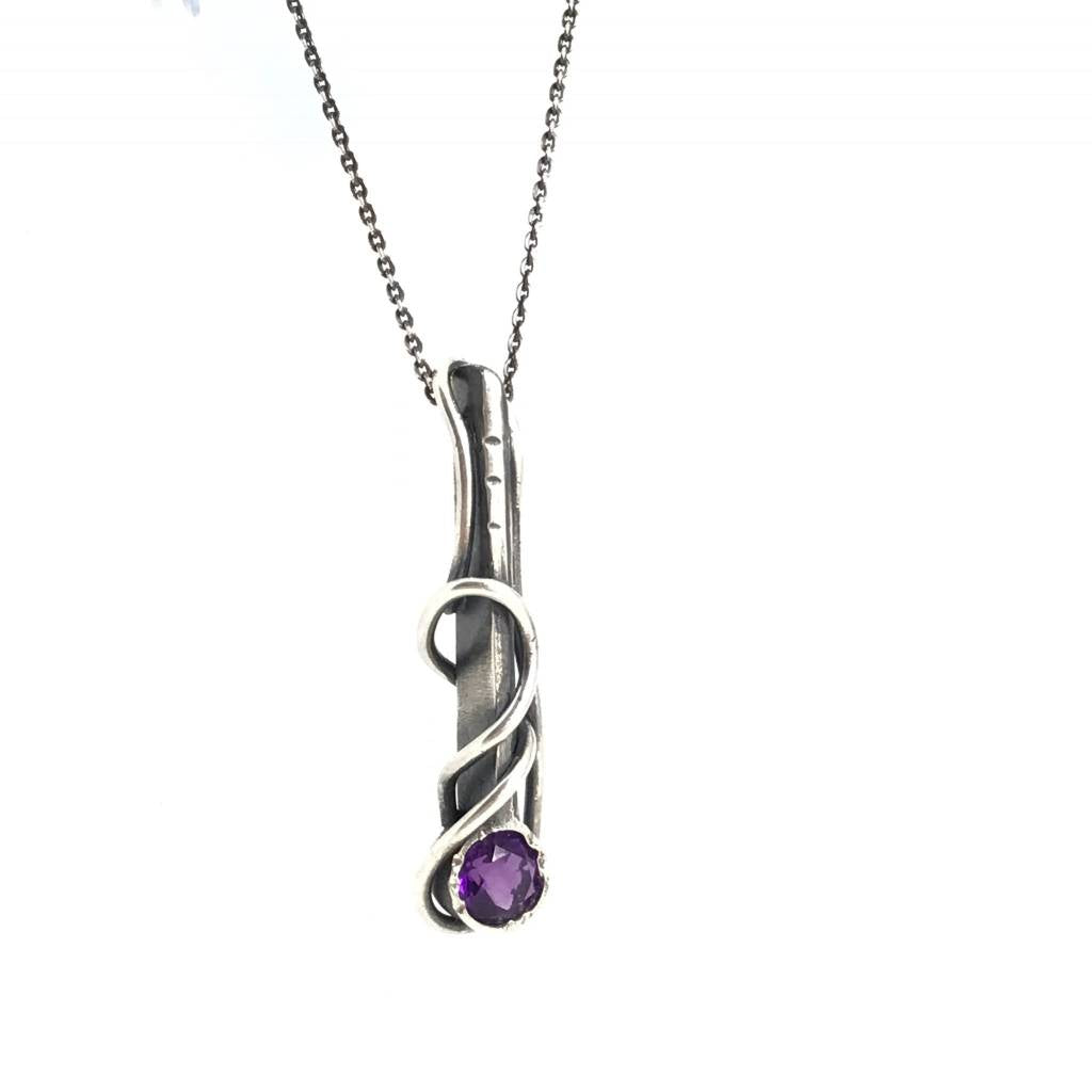 Small Amethyst Flow Pendant