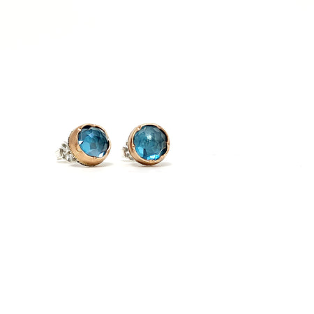 Arise Earrings in Aquamarine, Spinel and Diamonds