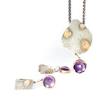 Arise Amethyst Necklace and Earrings (one of a kind)