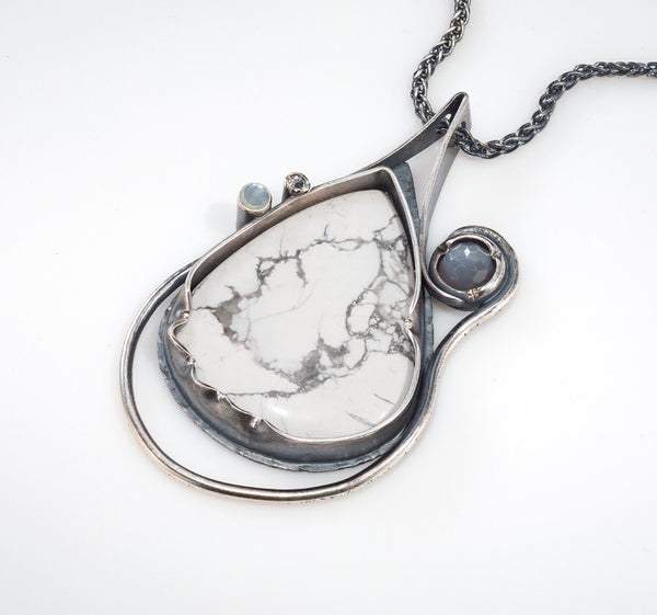 White Space, Open Space - One Of A Kind Pendant