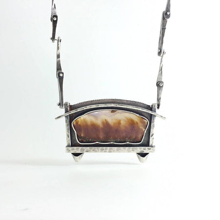 Earth Patterns Necklace with Lysite Agate